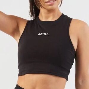AYBL Women's Black Crop Top Size Medium Excellent Condition